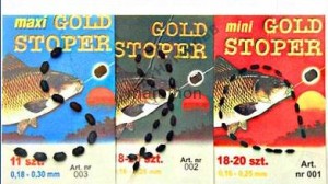 STOPERY WĘDKARSKIE GUMOWE GOLD 3 ROZMIARY WROCŁAW
