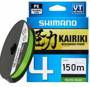 Plecionka Shimano KAIRIKI 4 150m 0,130mm 4,5 green