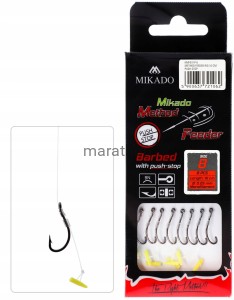 Haczyk Method Feeder Mikado Push Stop żyłka 6/0,28