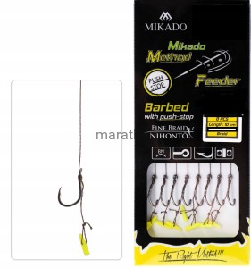 Haczyki Method Feeder Mikado Push Stop włos 10/012