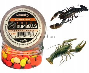 Dumbellsy powoli tonące 8mm Homar -Rak 30g WrocłaW