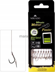 Haczyki Method Feeder Mikado igła plecionka 10/012