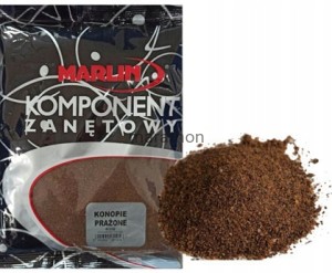 Konopie prażone mielone do zanęty Marlin 400g