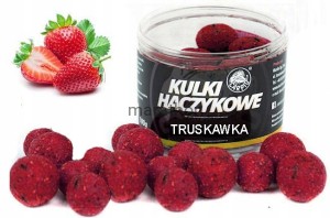 Kulki Proteinowe Mix hakowe 16-20mm 100g Truskawka