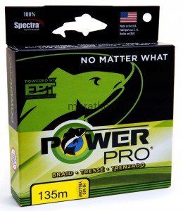 Plecionka Power Pro NEW 2021 żólta 135m 0,10mm 5kg
