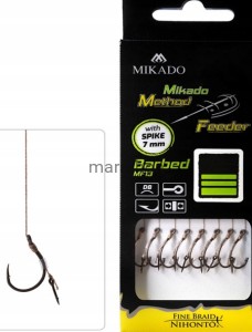 Haczyki Method Feeder Mikado igła plecionka 8 /014