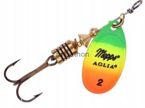 Błystka obrotowa Mepps Aglia 2 Fluo Tiger 4,5g WrocłaW