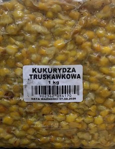 Ziarno zanętowe PREPAROWANE Kukurydza Truskawka 1kg WtrocłaW