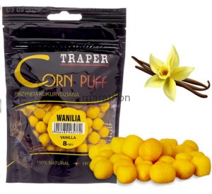 Kukurydza PŁYWAJĄCA naturalna Corn Puff Traper 8mm 20g WANILIA Wrocław