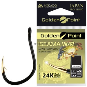 Haczyki Mikado 24k złote GOLDEN POINT ISEAMA W/R nr6 BN 10szt
